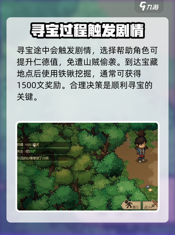 大侠立志传迷踪林藏宝图位置介绍截图3
