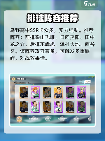 排球少年手游阵容排名介绍截图2