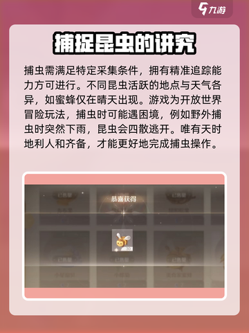 无限暖暖捕虫玩法攻略介绍截图2