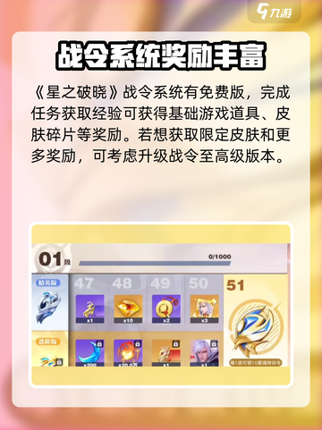 星之破晓：免费战令大曝光，快抢👇截图2