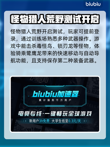怪物猎人荒野🔥加速器选择全攻略✅截图3