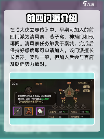 大侠立志传有哪些门派介绍截图2