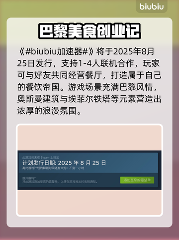 🔥法国小馆儿模拟器上线日期曝光！🎮截图2