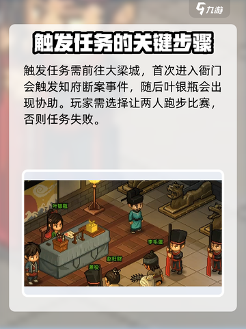 大侠立志传叶银瓶断案如何触发介绍截图2