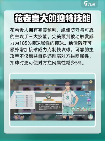 排球少年手游🔥花卷贵大球员超强解析来啦！💥截图3