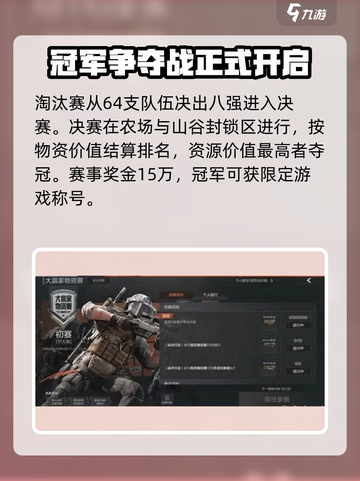 暗区突围大赢家物资赛怎么玩介绍截图4