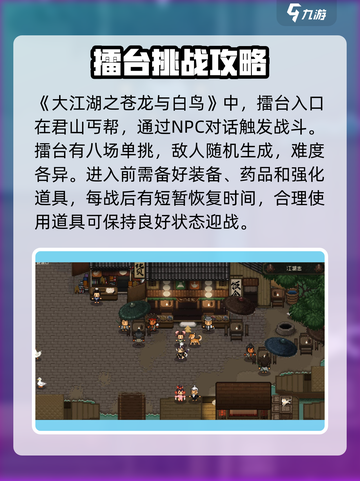 大江湖之苍龙与白鸟擂台攻略介绍截图2