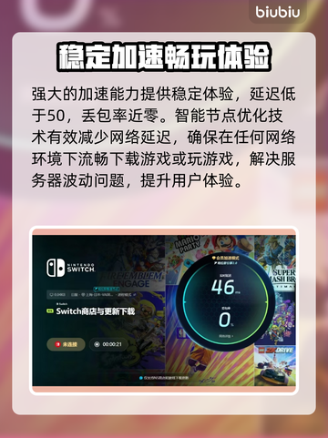 Switch2加速器免费用✅，玩游戏不卡顿⚡截图5