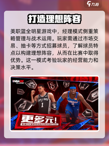 美职篮全明星有经理模式吗介绍截图2