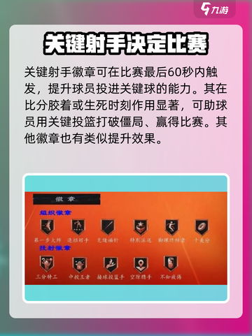 美职篮全明星投射徽章怎么选介绍截图5