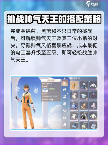 无限暖暖帅气套装搭配方法介绍截图2