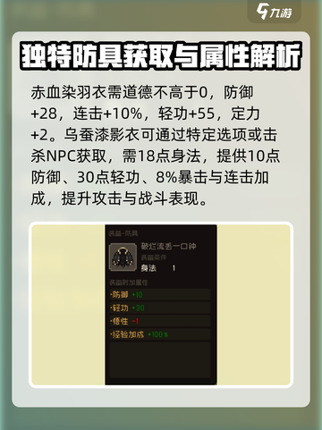 大江湖之苍龙与白鸟防具怎么选介绍截图6