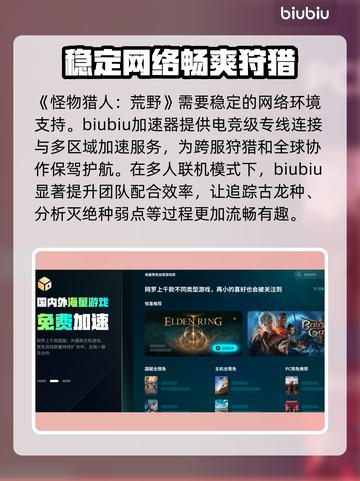 怪物猎人荒野🔥卡顿解决加速器推荐⚡截图5
