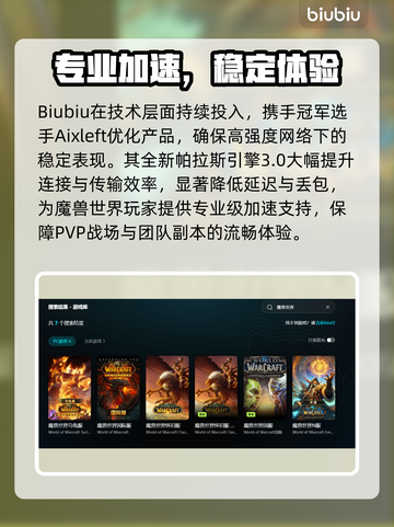 🎮魔兽世界加速器大揭秘！秒杀延迟神器推荐✨截图3