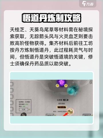 鬼谷八荒突破悟道需要什么介绍截图3