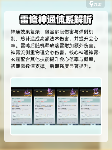 问剑长生雷修神通怎么搭配介绍截图3
