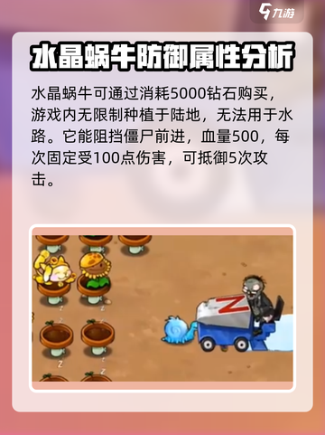 植物大战僵尸：水晶蜗牛💎超强攻略来袭！截图2