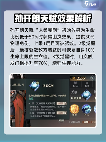 三国志幻想大陆2枭之歌孙开朗强度如何介绍截图5