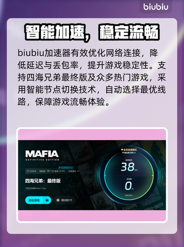 🎮四海兄弟卡成幻灯片？终极加速器来救场！截图4