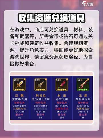 坎公骑冠剑专属武器怎么获得介绍截图3
