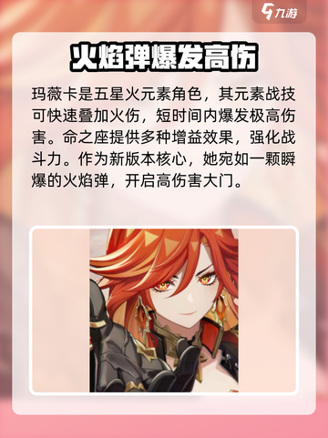 原神✨：玛薇卡角色全面解析，强到离谱！截图4