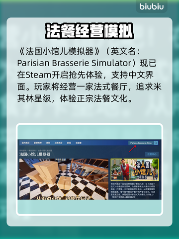 🔥法国小馆儿模拟器Steam爆火！🎮截图2