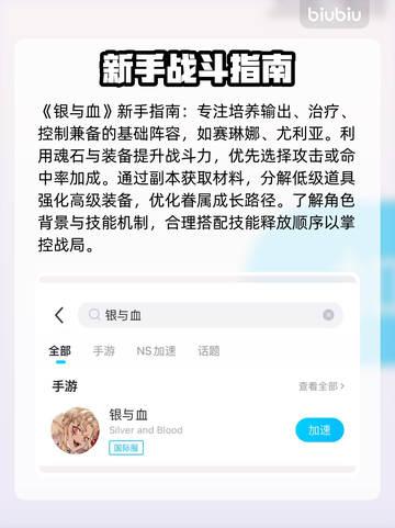 银与血国际服🔥新手必看！快速上手攻略💎截图3