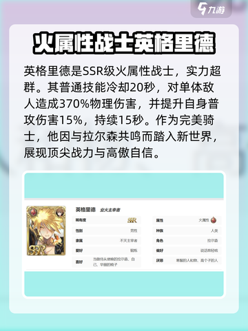 剑与骑士团：英格里德🔥超强角色解析不容错过！截图2