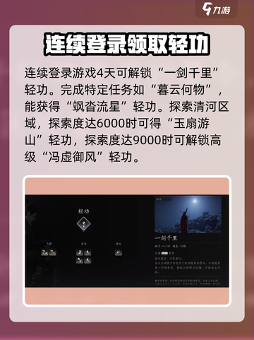 燕云十六声连续轻功怎么获取介绍截图2