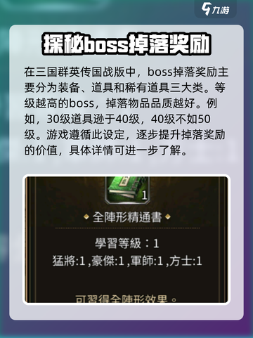 三国群英传国战版boss掉落哪些奖励介绍截图3