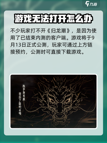 归龙潮🔥打不开？极速解决方法在这里！截图2
