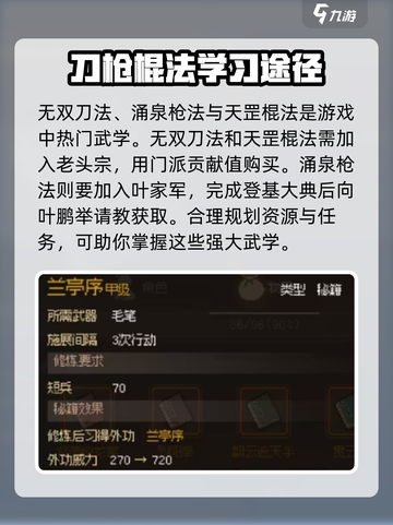 大侠立志传甲级外功怎么获得介绍截图3