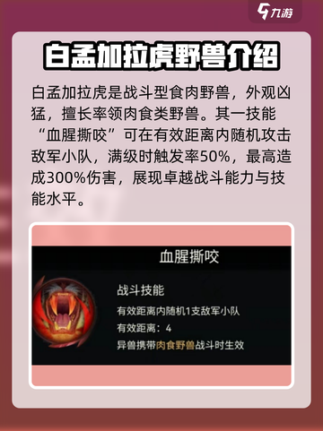 野兽领主新世界🔥白孟加拉虎强度逆天解析！截图2