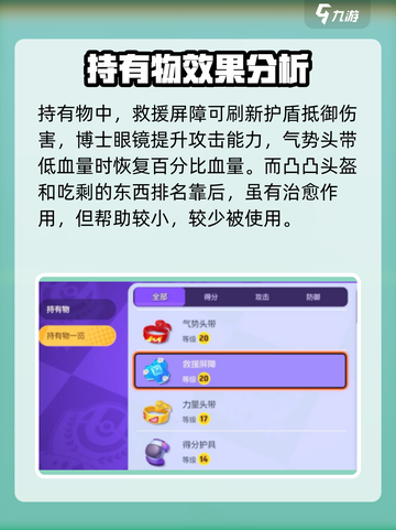 宝可梦大集结携带物介绍介绍截图3