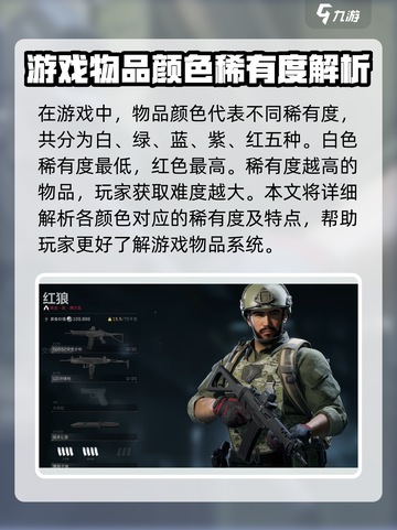三角洲行动物品颜色怎么分类介绍截图2