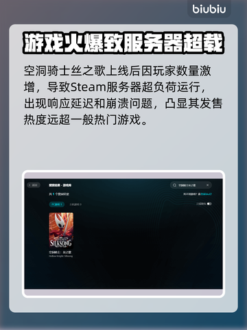 🎮空洞骑士丝之歌买不了？服务器爆了！截图2