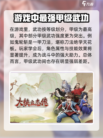 大侠立志传最强武功介绍介绍截图2