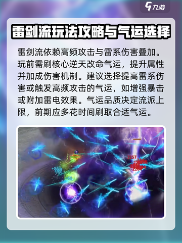 鬼谷八荒⚡雷剑流派玩法揭秘，手游必看！截图2