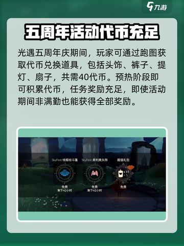 光遇🎉五周年庆时间曝光！游戏内外双重惊喜等你来✨截图3