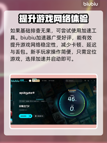 分裂之门2延迟丢包？一键解决❌游戏卡顿问题！🔥截图4