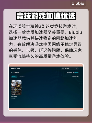 🎮骑士精神2加速器推荐！秒杀延迟🔥截图2