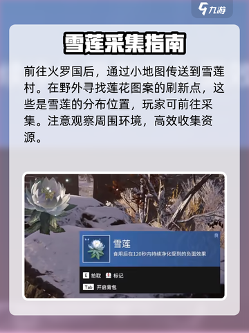 永劫无间手游🔥雪莲位置大揭秘！快速获取秘籍💡截图4