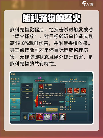 魔力宝贝复兴熊科宠物有哪些介绍截图4
