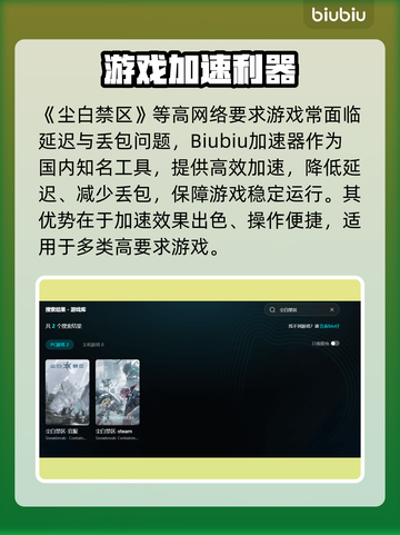 《尘白禁区闪退？速用加速器解决！💥》截图3