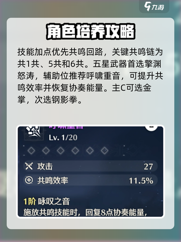 鸣潮⚡鉴心护盾属性培养攻略✨游戏党必看！截图4
