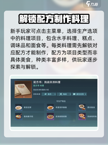 大航海时代传说料理怎么做介绍截图2