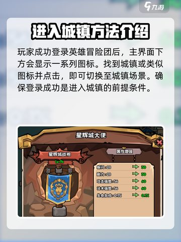 英雄冒险团城镇怎么进介绍截图2
