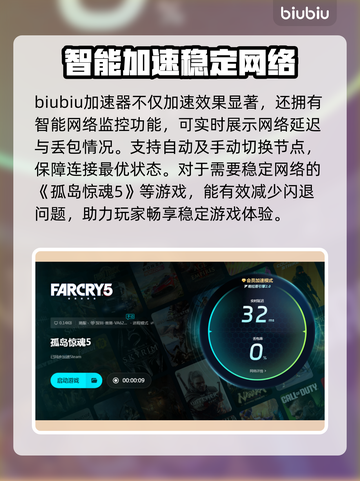 孤岛惊魂5闪退？❌用这个加速器立马解决！🚀截图4