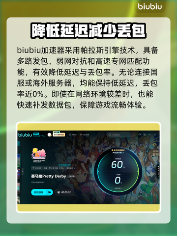 赛马娘Steam延迟丢包？一键解决流畅玩 ✔截图3