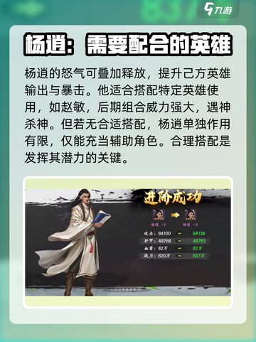 新射雕群侠传之铁血丹心杨逍值得培养吗介绍截图4